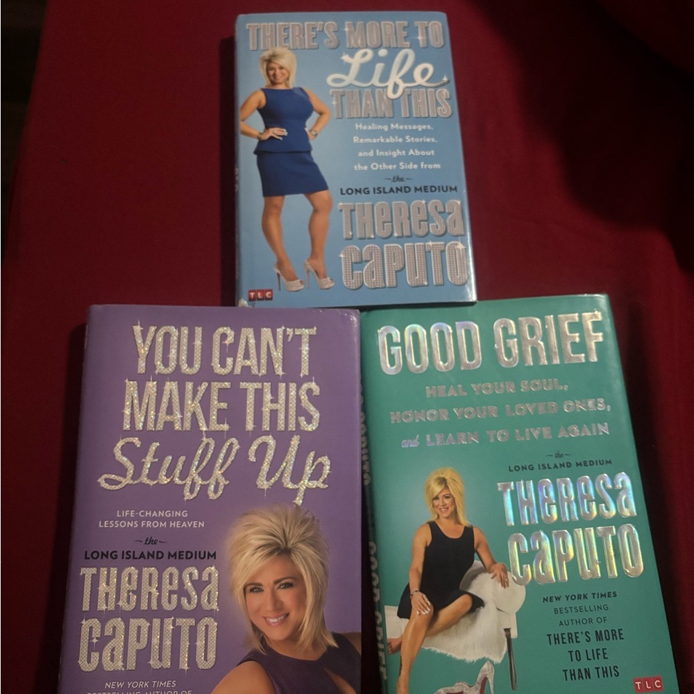 Theresa Caputo Book Set - Purple, Blue, Teal Covers